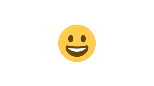 Emoji 😀 Wajah Senyum Lebar