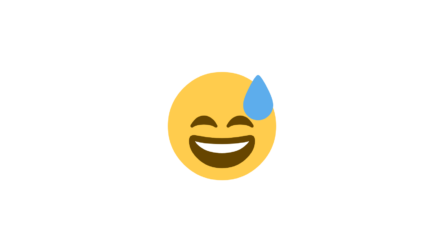 Arti 😅 Emoji Wajah Senyum Lebar dengan Keringat